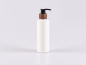 Preview: Flasche "Tara" 200ml, matt-weiss, mit Dispenser Walnut