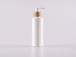 Mobile Preview: Flasche "Tara" 200ml, matt-weiss, mit Dispenser Bambus