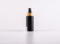 Mobile Preview: Flasche "Tara" 100ml, matt-schwarz, mit Zerstäuber Bambus