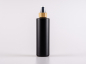 Preview: Flasche "Tara" 250ml, matt-schwarz, mit Lotionspumpe Bambus