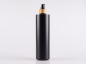Preview: Flasche "Tara" 500ml, matt-schwarz, mit Lotionspumpe Bambus