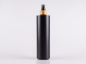 Preview: Flasche "Tara" 500ml, matt-schwarz, mit Lotionspumpe Bambus