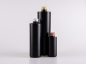 Preview: Flasche "Tara" 100ml, matt-schwarz, mit Aluminiumdeckel