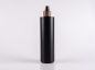 Mobile Preview: Flasche "Tara" 450ml, matt-schwarz, mit Lotionspumpe Walnut