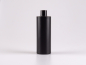 Mobile Preview: Flasche "Tara" 450ml, matt-schwarz, mit Schraubverschluss weiss/schwarz