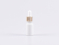 Preview: Weissglasflasche 10ml, mit Pipette gold