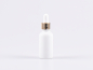 Preview: Weissglasflasche 30ml, mit Pipette gold