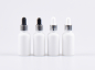 Preview: Weissglasflasche 30ml, mit Pipette silber-glanz