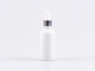 Preview: weiss-glas-tropfflasche-pipette-silber