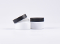 Preview: Weissglasdose, 30ml, mit Deckel schwarz