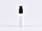 Preview: glas-flasche-weiss-matt-silber-spray
