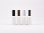 Preview: Weissglasflasche 100ml, mit Lotionspumpe Aluminium, 4 Color
