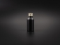 Mobile Preview: Schwarzglasflasche 50ml, mit Aludeckel