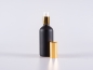 Mobile Preview: kosmetikflasche-schwarz-gold-100ml-dispenser
