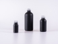Preview: schwarze-glasflaschen-din18-mattiert-kosmetik-cbd