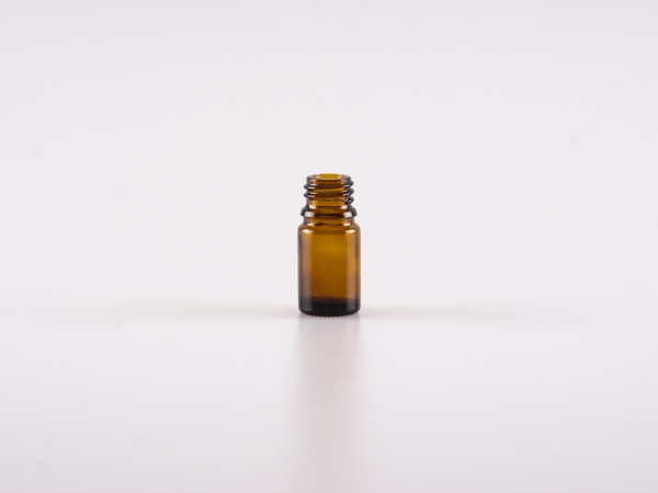 Braunglasflasche 5ml, DIN18, ohne Montur