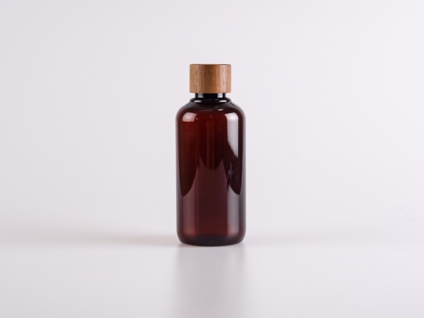 Flasche "Alex" 200ml, mit Deckel Walnut