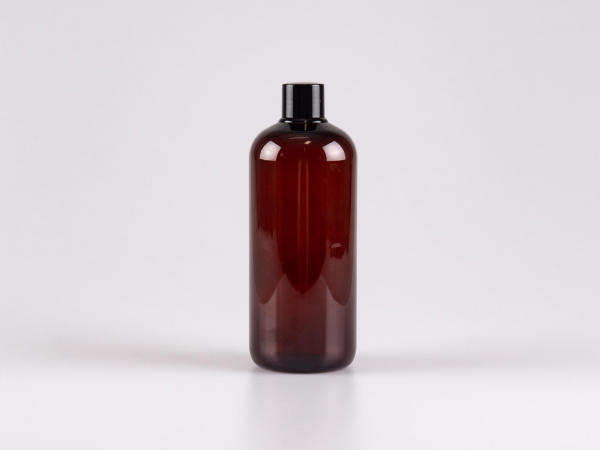 Flasche "Alex" 500ml, mit Tropfmontur weiss/schwarz