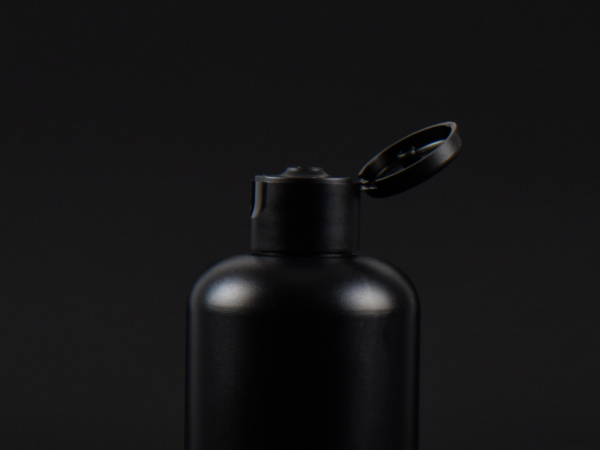 Flasche "Tara" 450ml, matt-schwarz, mit FlipTop