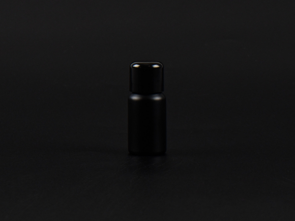 Schwarzglasflasche 10ml, mit Schraubverschluss schwarz