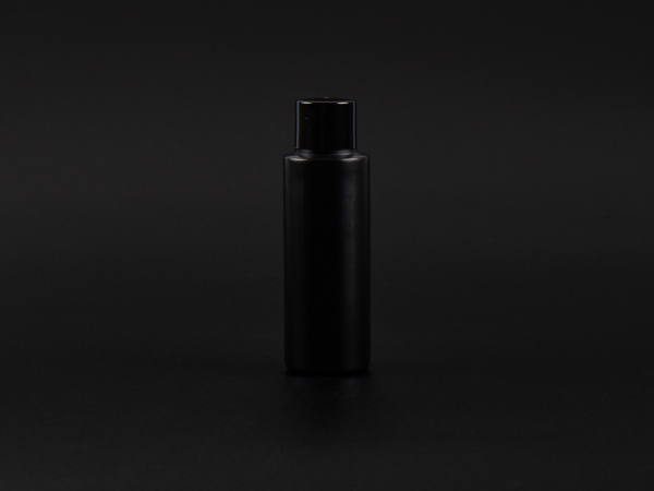Flasche "Tara" 100ml, matt-schwarz, mit Schraubverschluss schwarz