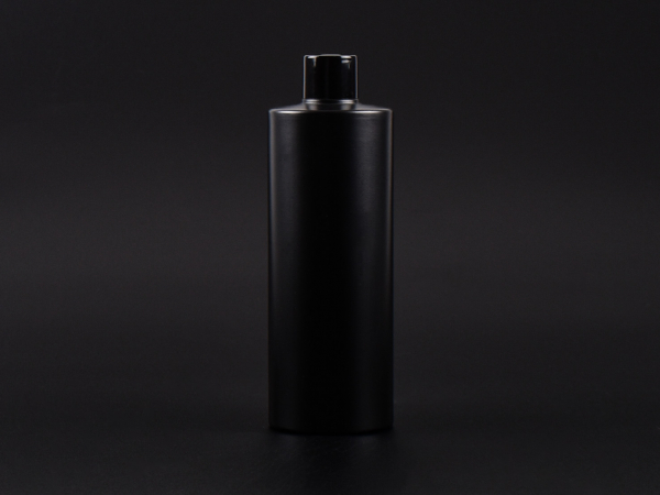 Flasche "Tara" 450ml, matt-schwarz, mit Schraubverschluss schwarz