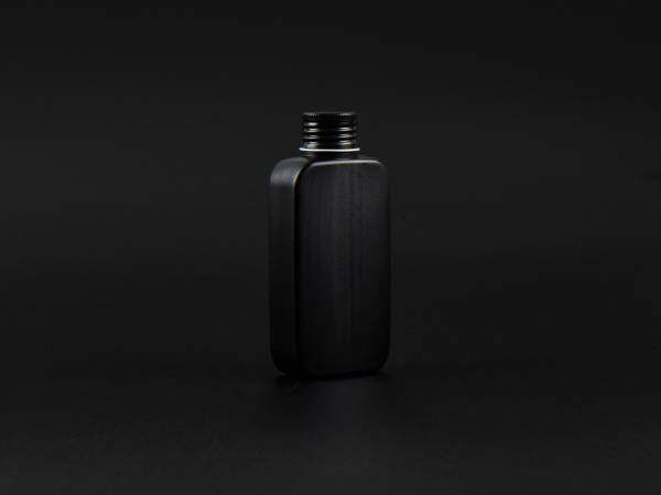 Flasche "Henry", 100ml, HDPE, mit Schraubverschluss Aluminium
