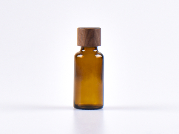 Braunglasflasche 30ml, mit Schraubverschluss Walnut