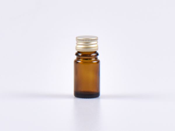 Braunglasflasche 5ml, mit Aludeckel