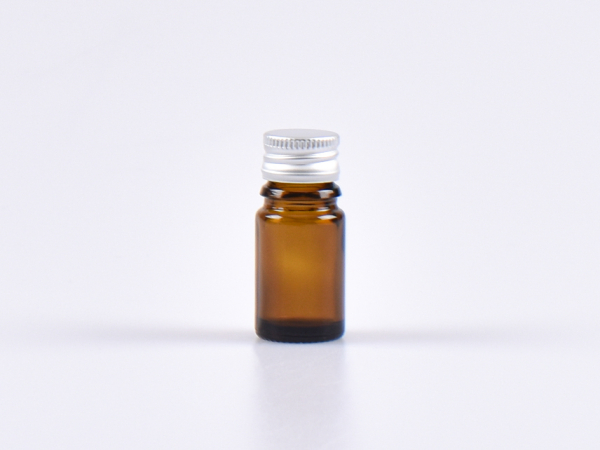 Braunglasflasche 5ml, mit Aludeckel
