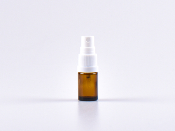 Braunglasflasche 5ml, mit Zerstäuber Kunststoff