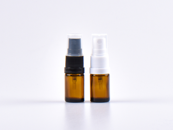 Braunglasflasche 5ml, mit Zerstäuber Kunststoff