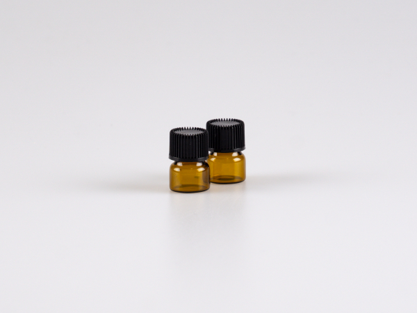 Mini Flasche Braunglas, 1ml