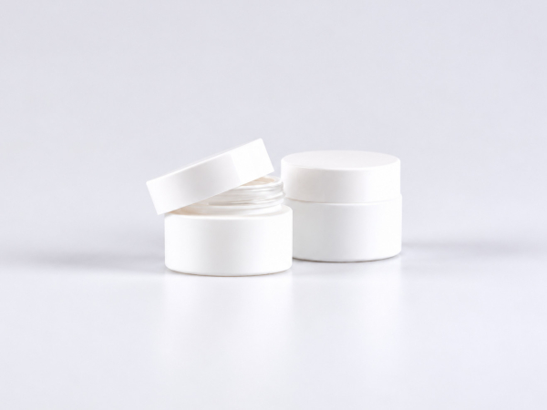 Weissglasdose 30 ml – Deckel Weiss