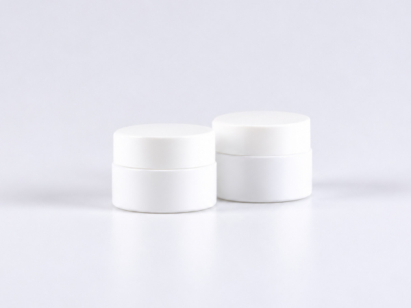 Weissglasdose 30 ml – Deckel Weiss
