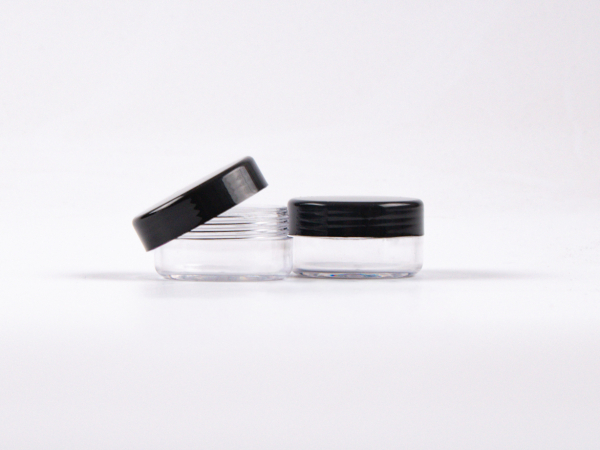 Mini Dose 10 ml – Transparent – Deckel Weiss/Schwarz