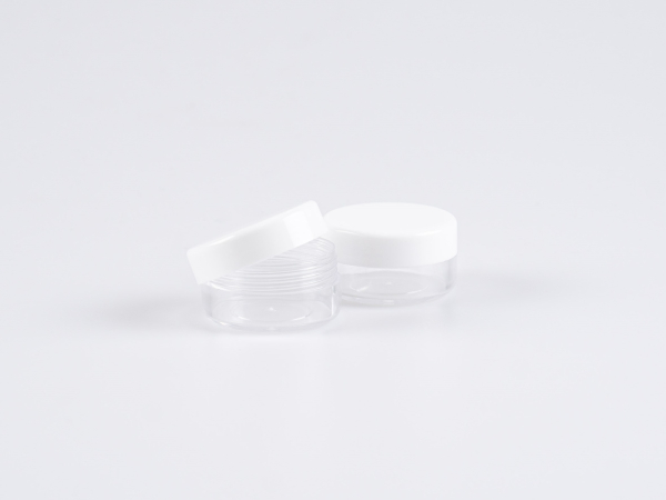 Dose, 10ml, transparent, Deckel schwarz-weiss - FEHLERHAFT, Pack à 50 Stk.