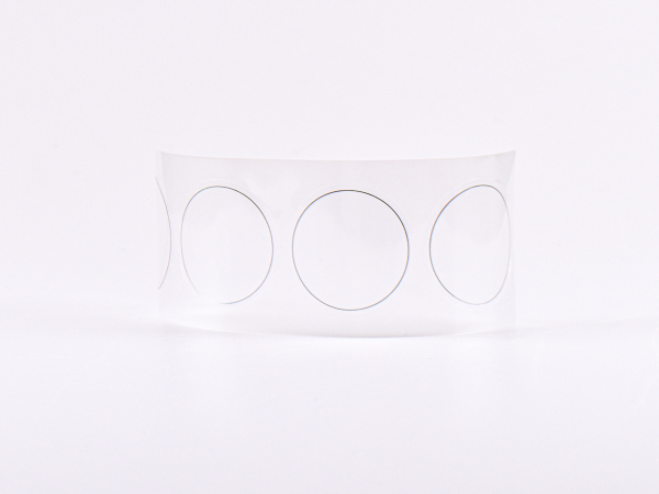 Etikette Rund, transparent, 45mm