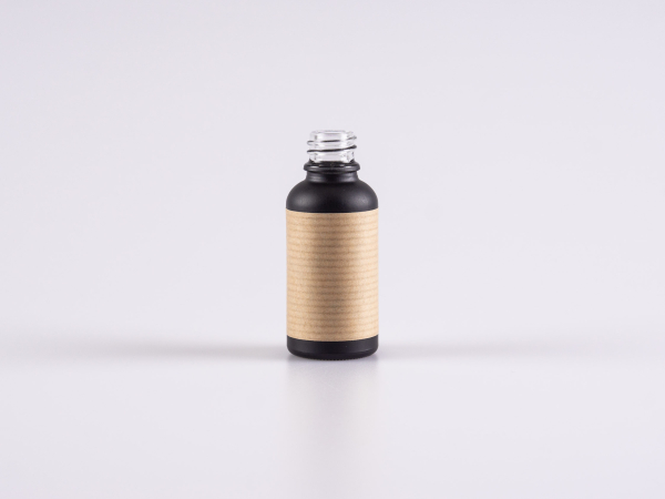 Etikette "weiss und braun-antik", passend zu 30ml DIN18 Glasflaschen, 100x45mm