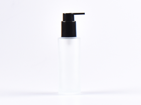 kosmetikflasche--mattiert-100ml-dispenser-weiss