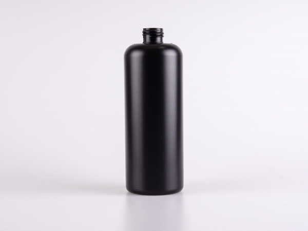 Flasche "Ben" 500ml, HD-PE mattschwarz, ohne Montur