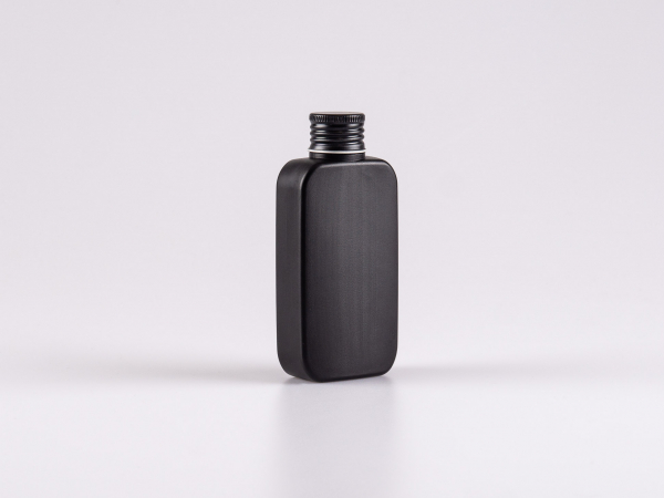 Flasche "Henry", 100ml, HDPE, mit Schraubverschluss Aluminium