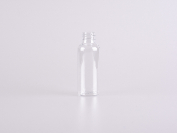 Flasche "Laura" 50ml, PET, glasklar, 20/410, ohne Montur