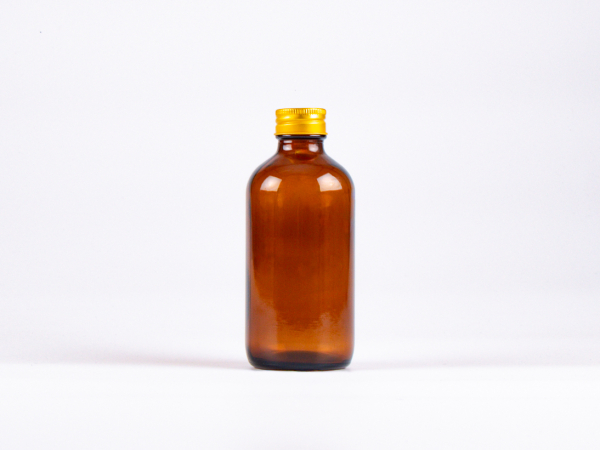 Braunglasflasche 250ml, mit Aludeckel