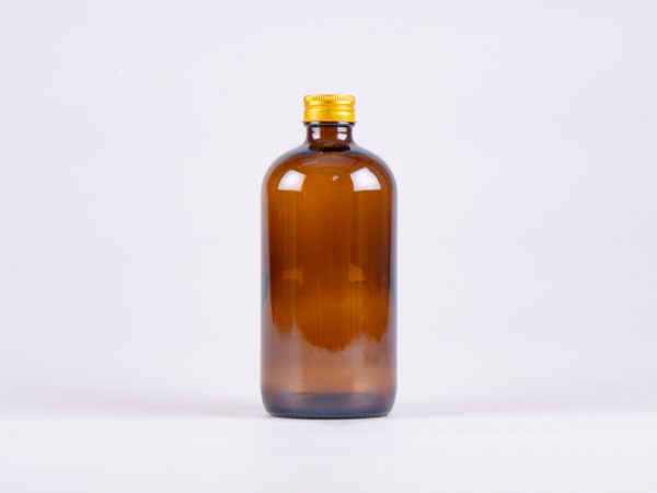 Braunglasflasche 500ml, mit Aludeckel
