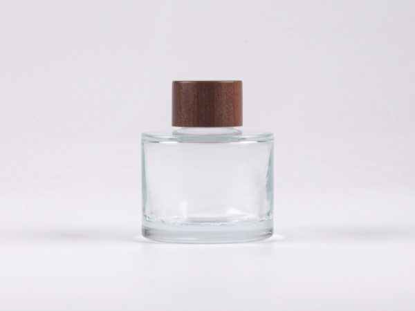 Klarglasflasche Lilly 90 ml - Schraubverschluss Walnut