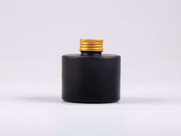 Schwarzglasflasche Lilly 130 ml - Schraubverschluss Aluminium