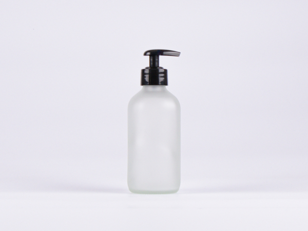 Glasflasche säuremattiert 250 ml - Dispenser Kunststoff