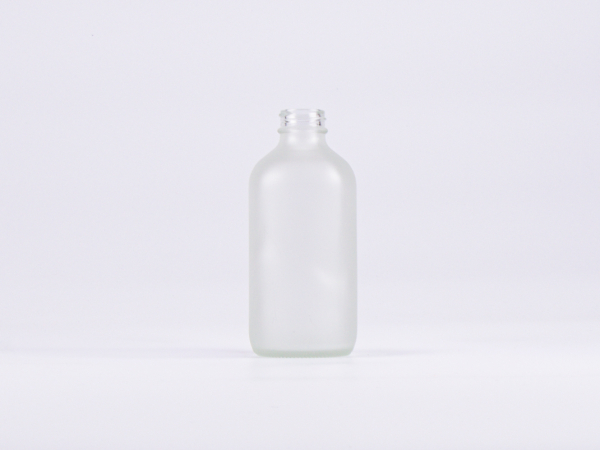 Glasflasche säuremattiert 250 ml – 28/410 – ohne Verschluss