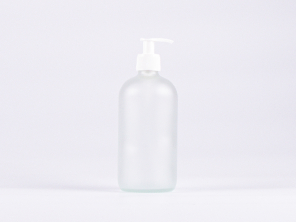 Glasflasche säuremattiert 500 ml - Dispenser Kunststoff